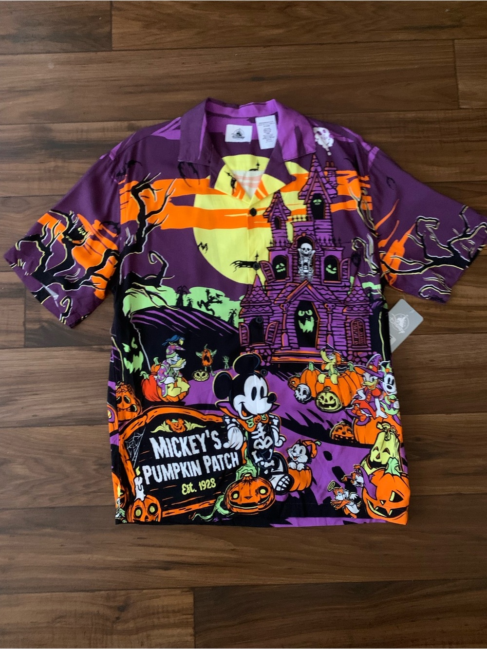 Disney Mickey Pumpkin Patch Halloween Shirt - Purple & Orange